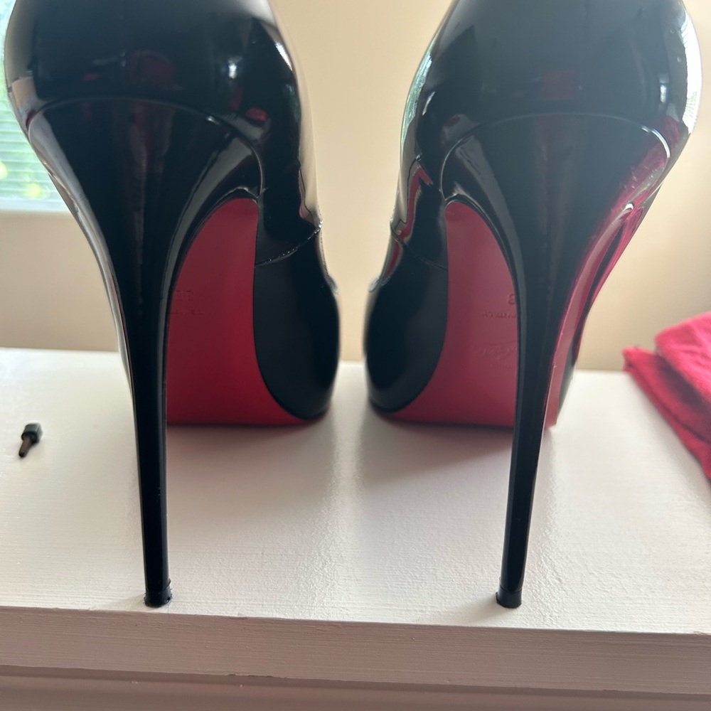 Christian Louboutin Black and Red Stiletto Heels